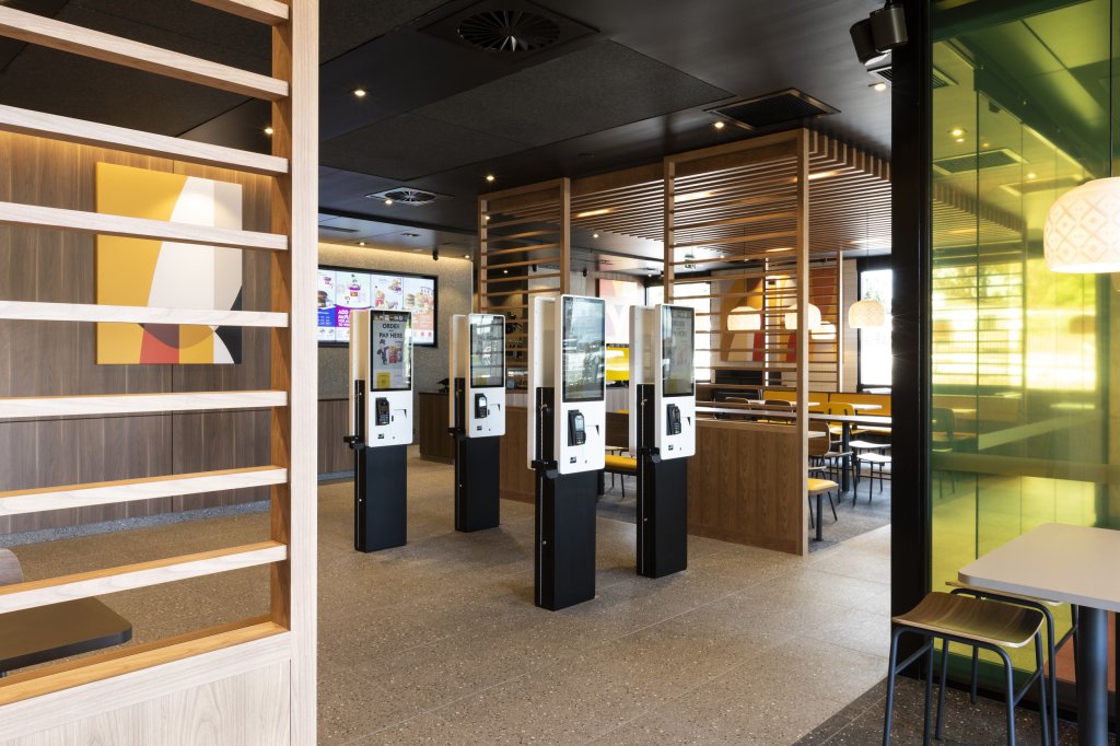 MacDonald restaurant self-service kiosk designed by Coates.